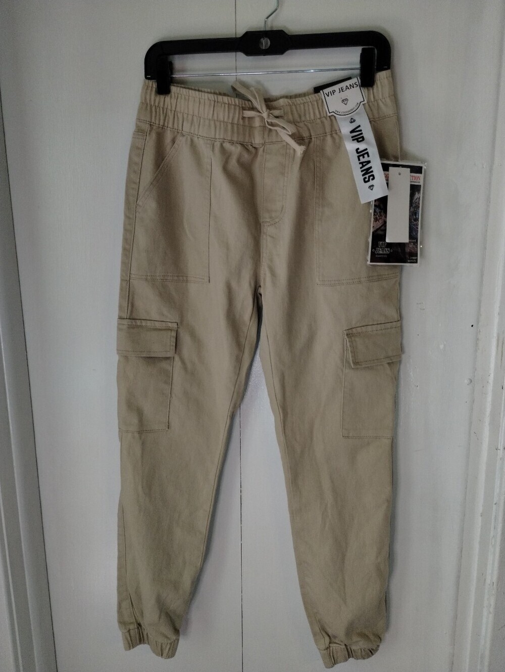 VIP Beige Cargo Jogger Pants